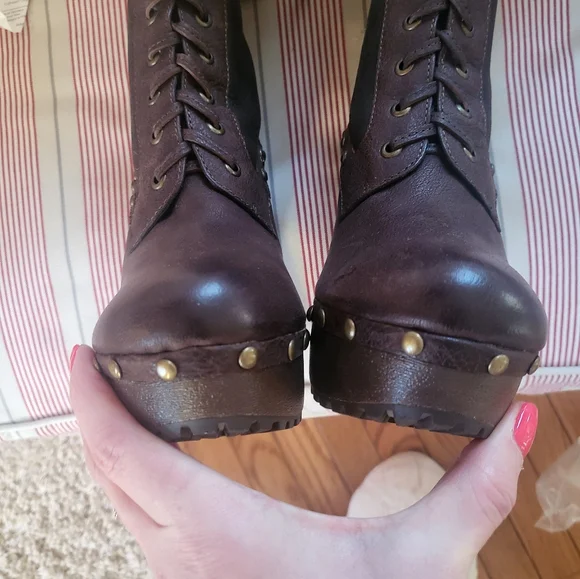 Sam Edelman Leather Real Fur Country Boots Sz 7.5 - Picture 5 of 5